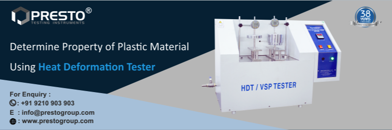 Determine Property Of Plastic Material Using Heat Deformation Tester